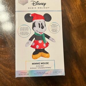 NIB Disney Magic Holiday Minnie Mouse Inflatable 21 inches